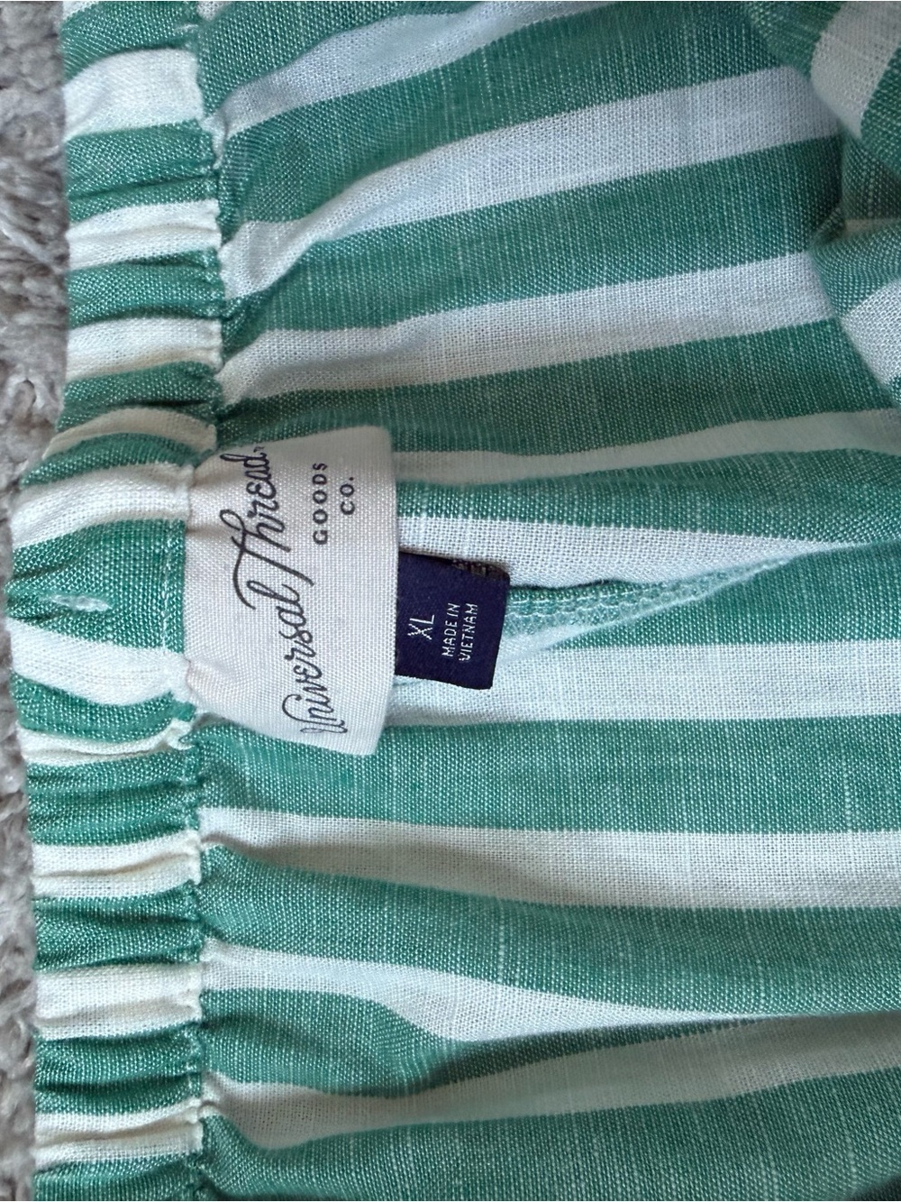 Universal Thread Green and White Striped Maxi Skirt - Picture 3 of 3